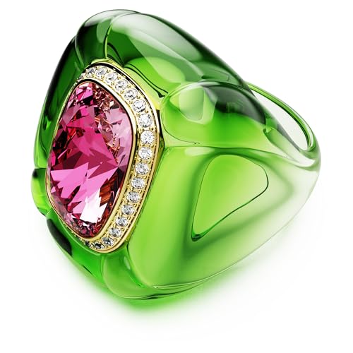 Dulcis cocktail ring, Cushion cut, Pavé, Multicolored, Size 6 3/4